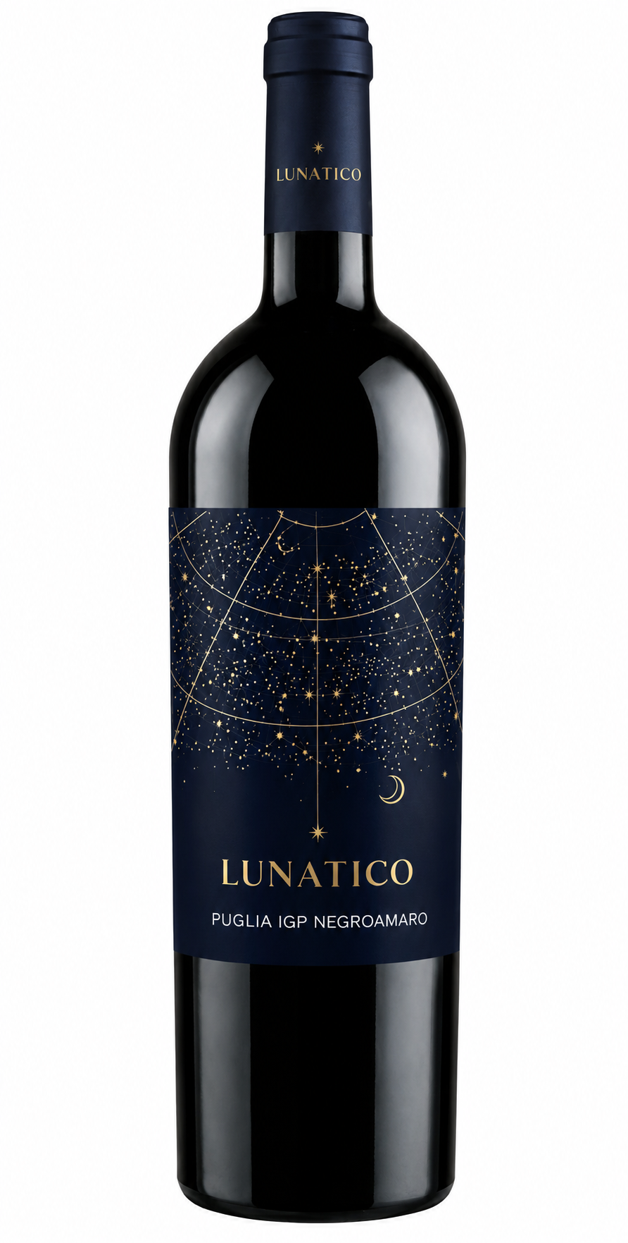 Lunatico Negroamaro 2024 red wine bottle
